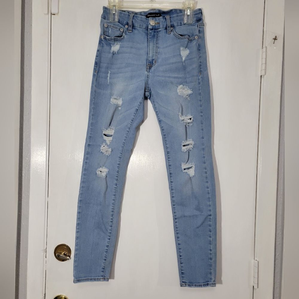 Aeropostale high-rise curvy jeggings sz 8 - Picture 2 of 9